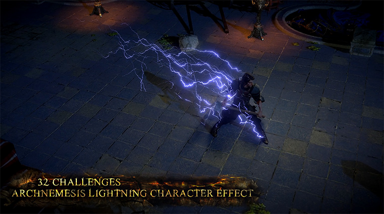 PoE 3.17 Archnemesis 32 Challenge Rewards - Archnemesis Lightning Character Effect